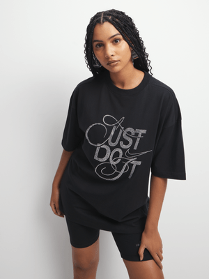 Nike Women's Nsw Black Oversized T-Shirt