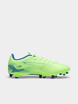 Mens Puma Ultra 5 Play FG/AG Green/Blue Boots