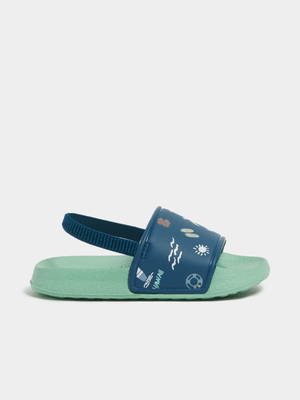 Younger Boy's Green & Blue Slides