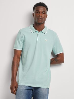 Men's Guess Blue Tipped Core Laguna Polo