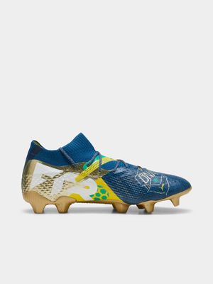 Mens Puma Future 7 Ultimate BNA FG/AG Blue/Yellow Boots