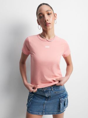 Vans Women's Pink Cropped T-shirt