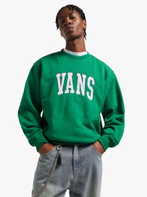 Vans Men's Original Standards Varsity Loose Green Crew Sweatshirt