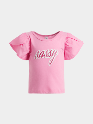 Jet Younger Girls Pink Sassy T-Shirt