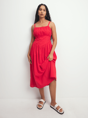 Women's Red Maxi Dress