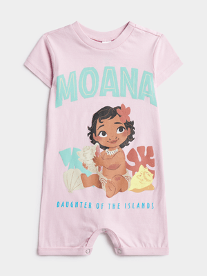 Jet Infant Girls Pink Moana Romper