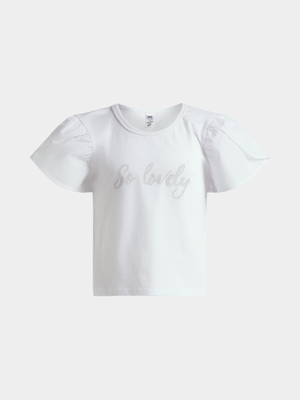 Jet Younger Girls White So Lovely T-Shirt