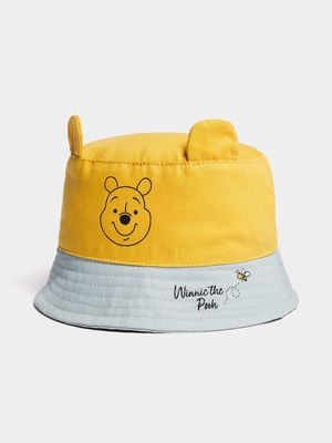 Jet Baby Harbour Gray/Mustard Winnie The Pooh Bucket Hat