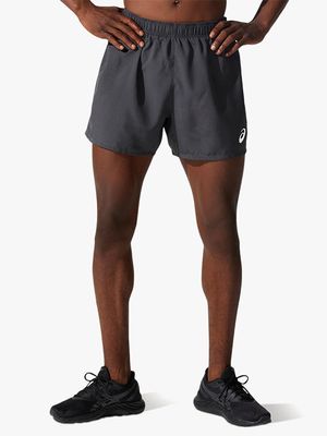 Mens Asics Core 5 inch Grey Run Shorts