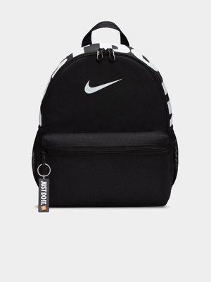 Nike Unisex Kids Brasilia Just Do It Mini Black Backpack