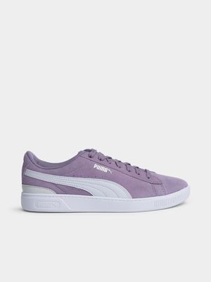 Women's Puma  Vikky  V3 Plum/White Sneaker