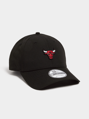 New Era Unisex 9FORTY Chicago Bulls Mini Logo Black Cap