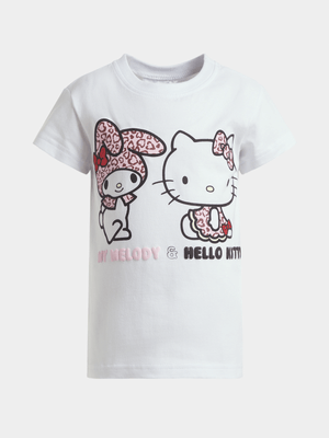 Jet Younger Girls White Hello Kitty x Melody T-Shirt