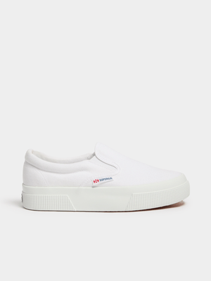 Superga Women's Slip-on White Sneaker