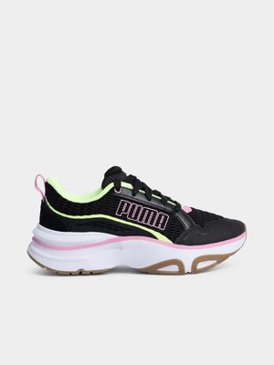 Women's Puma Softride Divine Black/Pink Sneaker