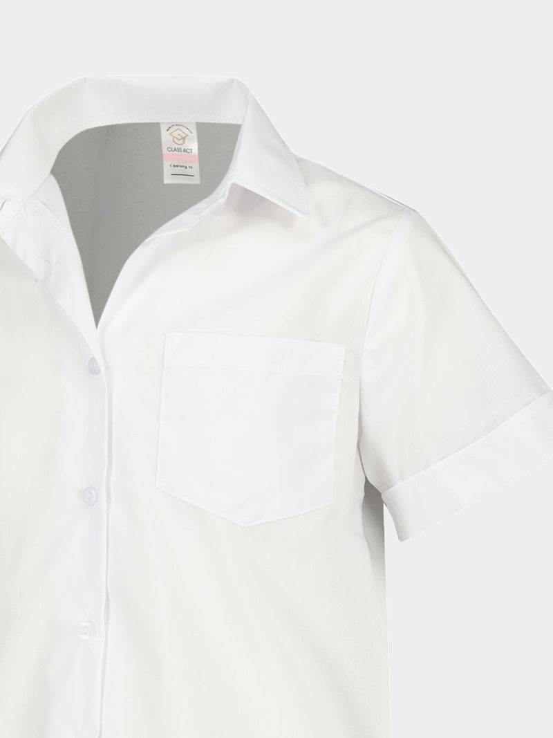 Jet Girls White Short Sleeve School Shirt Bash