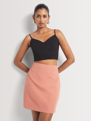 SKIRT MINI SMART TERRACOTTA