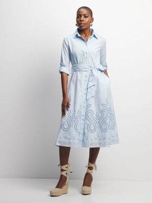 Women's Pringle Blue Allison Shirt Dress