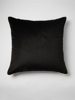 Alora Velvet Scatter Cushion Black 60x60cm