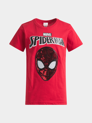 Jet Younger Boys Red Spiderman T-Shirt