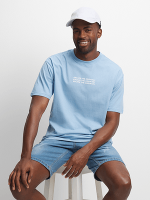 Jet Men's Light Blue Graphic T-shirt