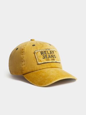 Men's Relay Jeans Washed Rip & Repair Peak Mustard Cap