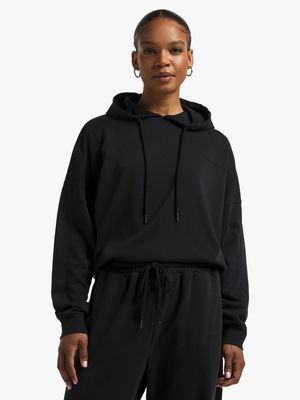 Womens TS Enzyme Wash Charcoal Hoodie