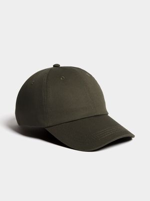 Men's Markham Basic Dad Forest Green Peak Cap