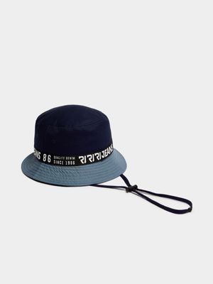 Men's Relay Jeans Colour Block Tape Navy Boonie Hat