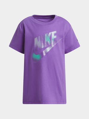 Girls Toddler Nike Printed Club Graphic Purple Tee