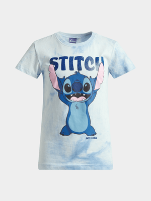 Jet Younger Girls Blue Stitch T-Shirt