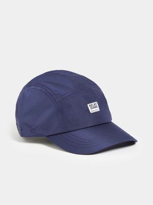 RJ Navy Clean Nylon Curved Peak Cap