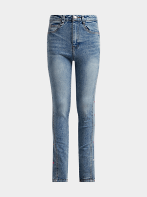 Jet Younger Girls Blue Skinny Jeans