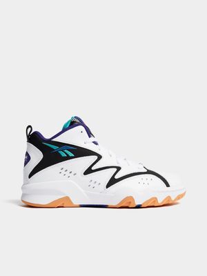 Reebok Men's ATR Mid White.Black/Purple Sneaker