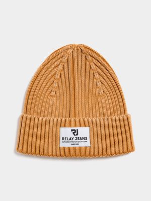 Men's Relay Jeans Acid Wash Mustard Beanie