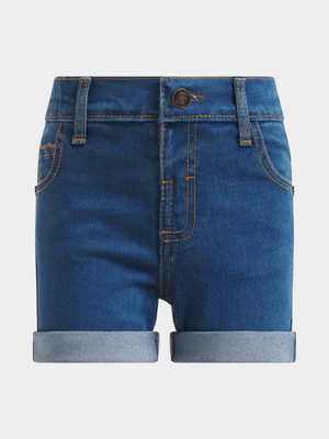 Jet Younger Girls Blue Denim Shorts