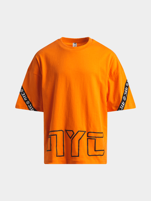 Jet Younger Boys Orange NYC T-Shirt