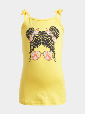 Jet Younger Girls Yellow Tropical Dress