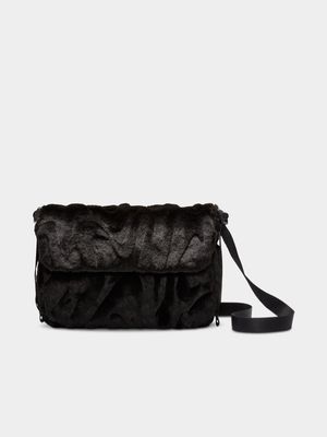 Nike Women's Fur Futura 365 Crossbody Black Bag