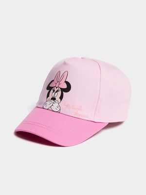 Jet Toddler Girls Pink Minnie Mouse Shimmer Cap