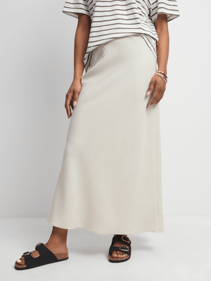 Women's Natural Linen Look Skirt