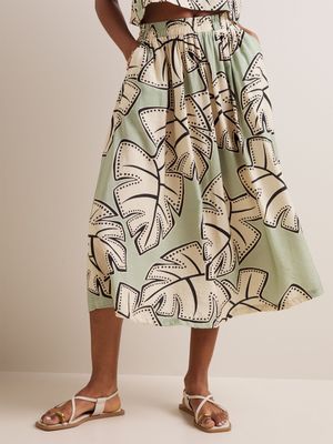 Women's Iconography Co-ord Full Skirt