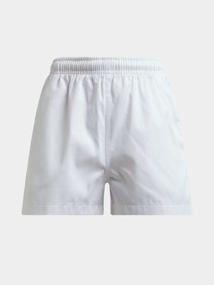 Jet Kids White PT School Shorts