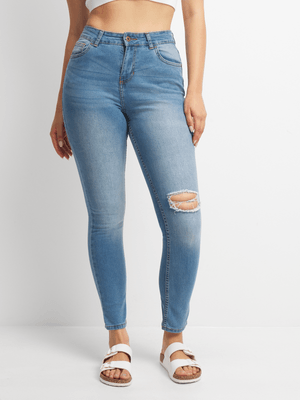 Jet Women's Light Wash Skinny Jeans