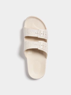 Women's Freedom Moses Beige Moon Slides