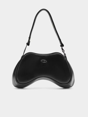 Women's Diesel Black Play Shoulder Bag