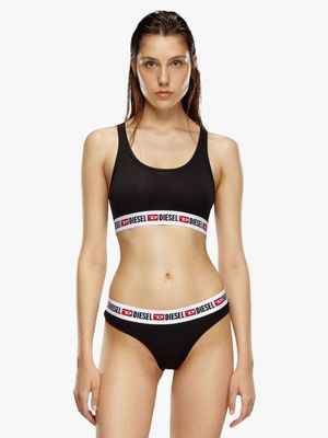 Women's Diesel Black Ufsb-Cotton-Bralette