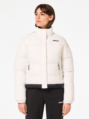 Women's Oakley White Tnp Puffy Jacket