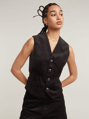 G-Star Women's Holiday Dark Black Waistcoat