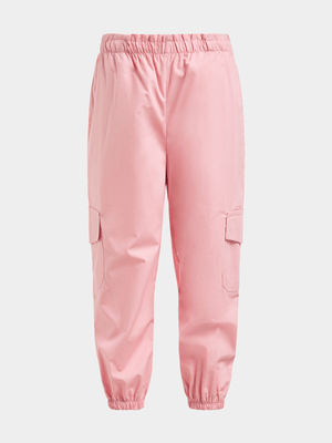 Younger Girl's Pink Utility Pants